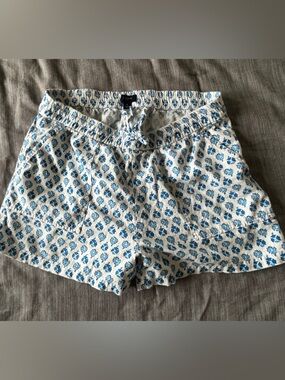 J Crew linen paisley shorts